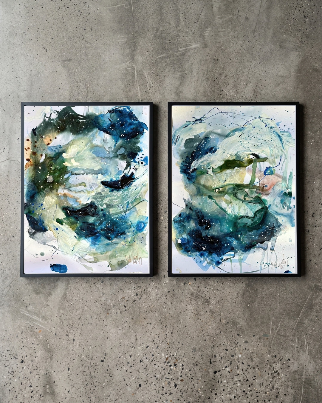 Soft farveskitser #33 og #34   - A2 (42 × 59,4 cm)