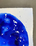 Ultramarine moon - 20x20 cm