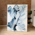 Monochrome #2 - 120x160 cm - med egetræsramme