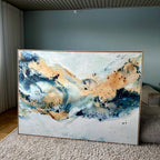 Soft #7 - 130x180 cm - i egetræsramme