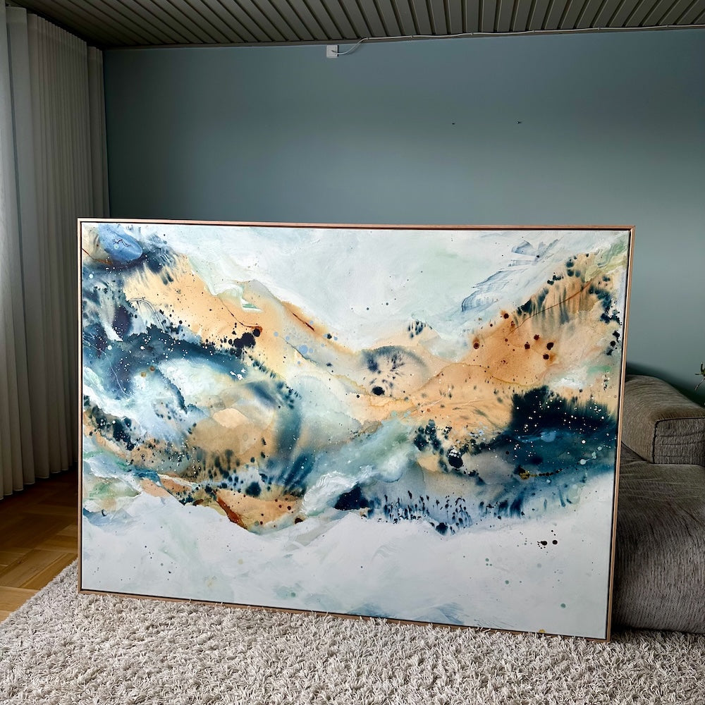 Soft #7 - 130x180 cm - i egetræsramme