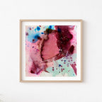 Trouble behind - 30x30 cm (papirmaleri)