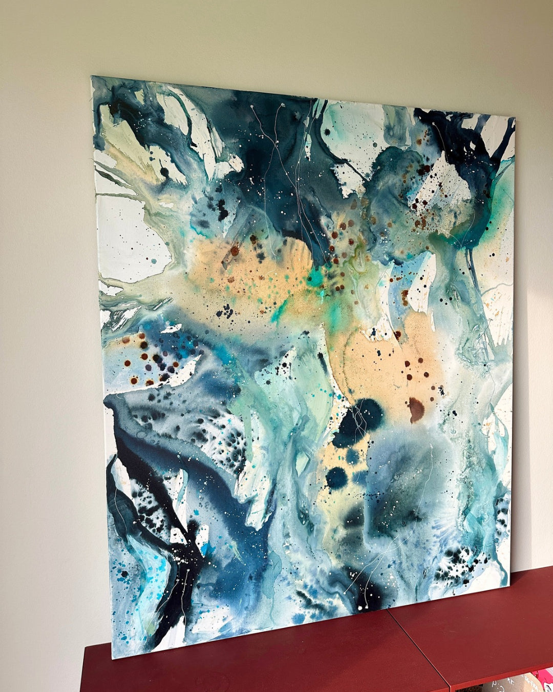 Panorama #2, in oak frame (100x120 cm)