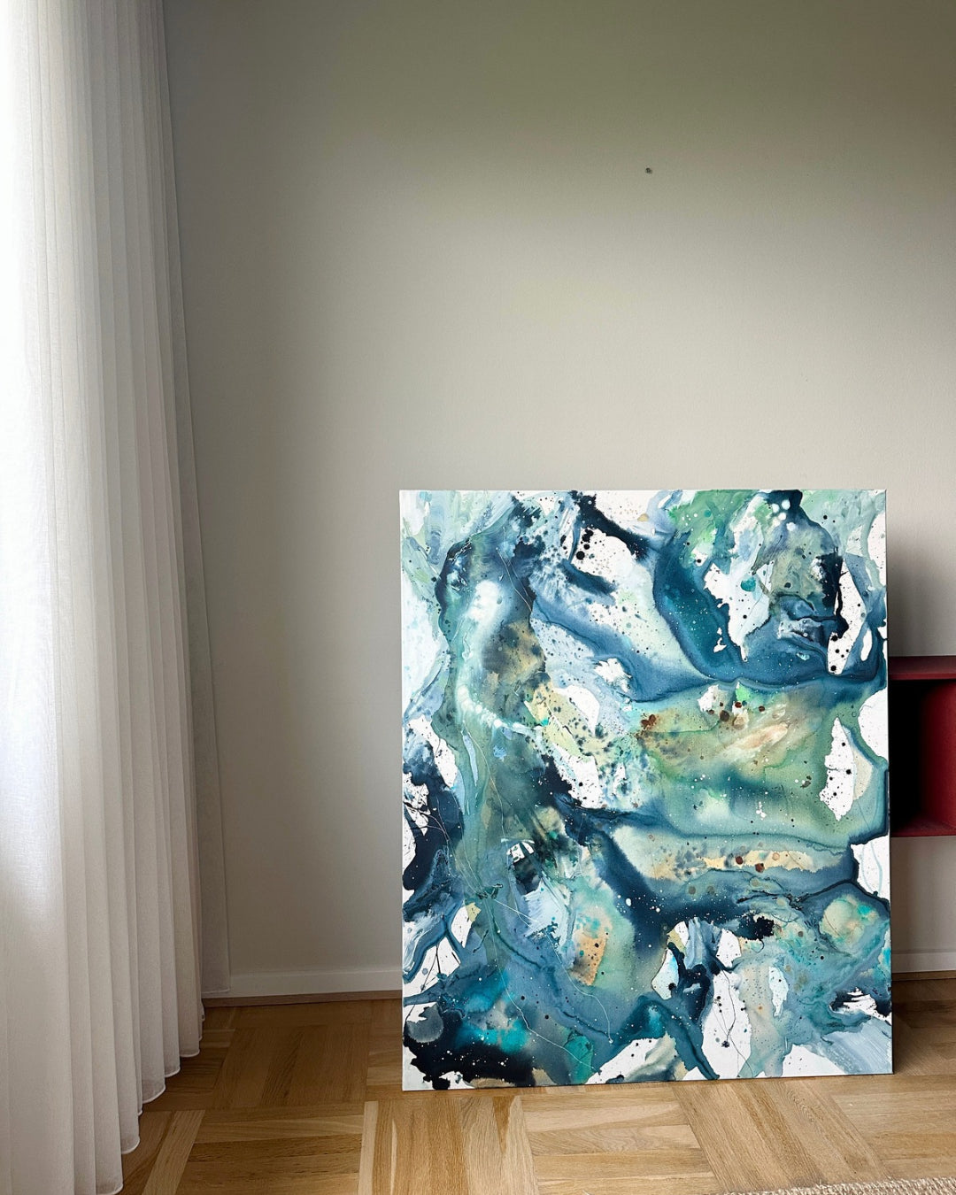 Panorama #2, in oak frame (100x120 cm)