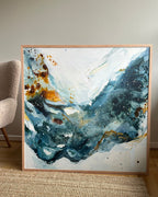 Soft #12 - 100x150 cm - in oak frame