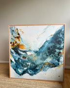 Soft #12 - 100x150 cm - in oak frame