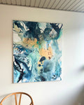 Panorama #2, in oak frame (100x120 cm)