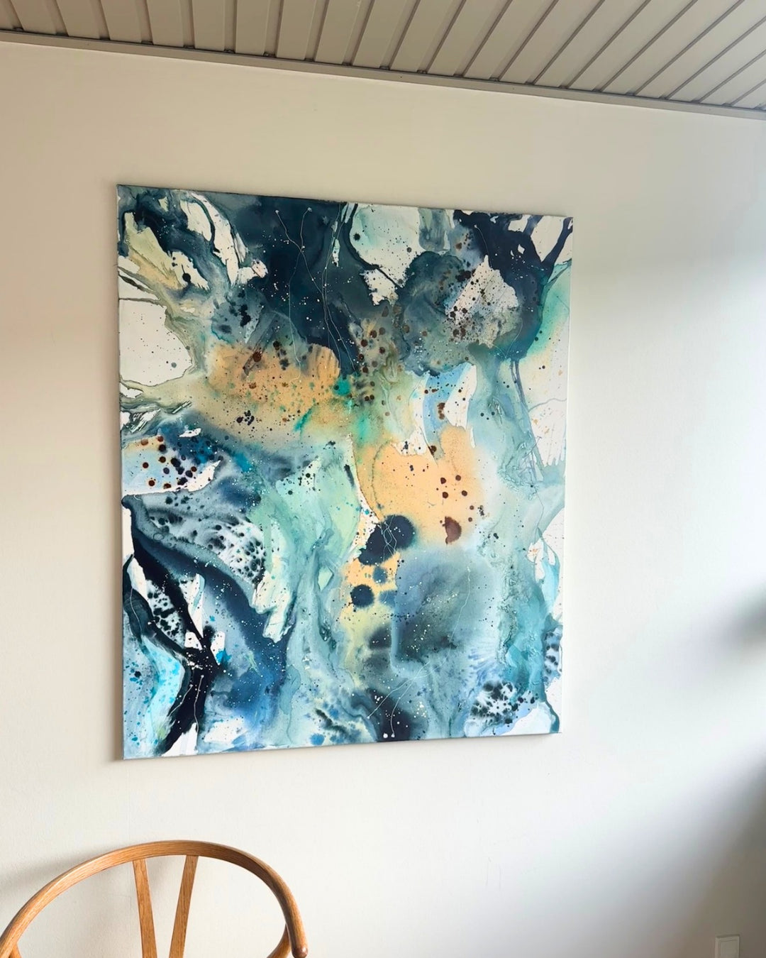 Panorama #2, in oak frame (100x120 cm)