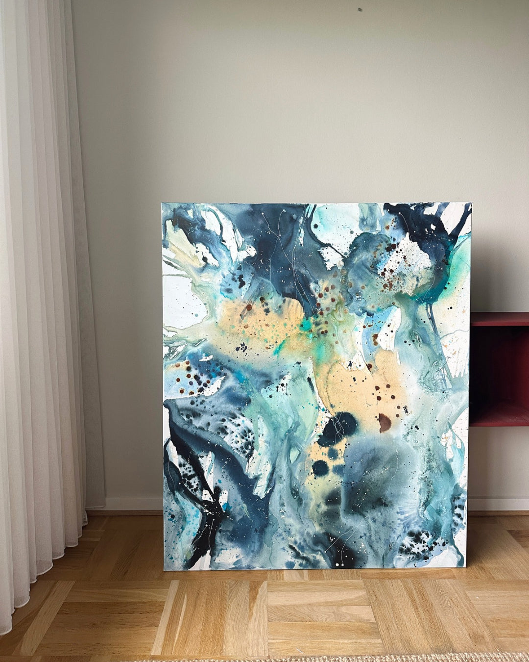 Panorama #2, in oak frame (100x120 cm)