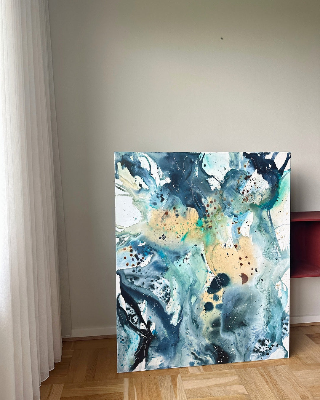 Panorama #2, in oak frame (100x120 cm)