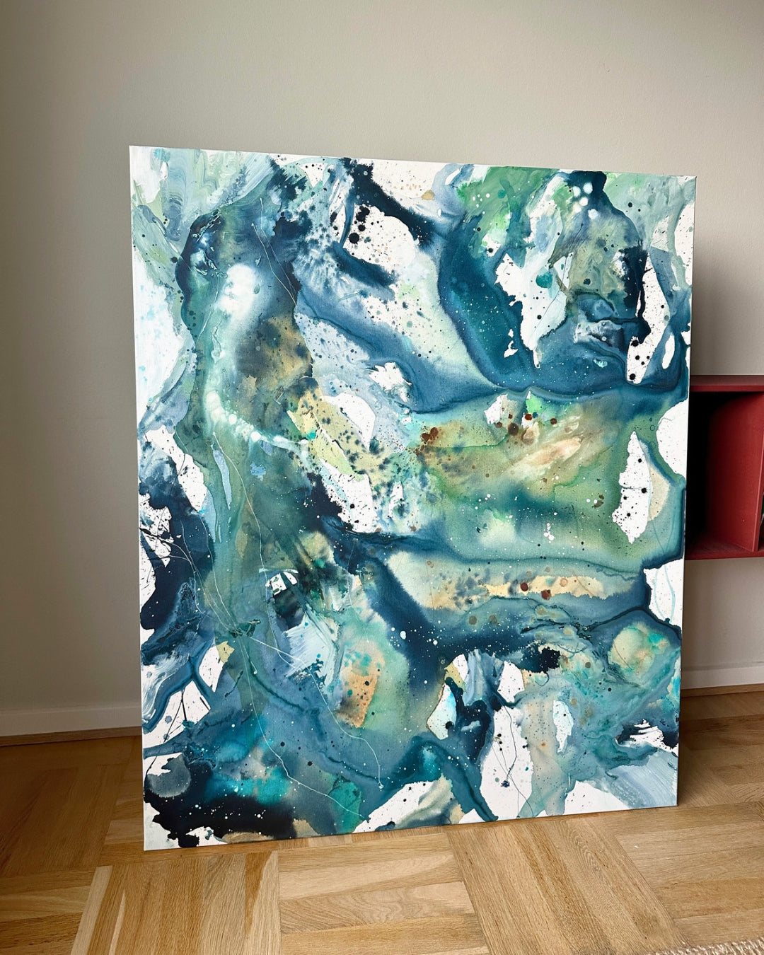 Panorama #2, in oak frame (100x120 cm)