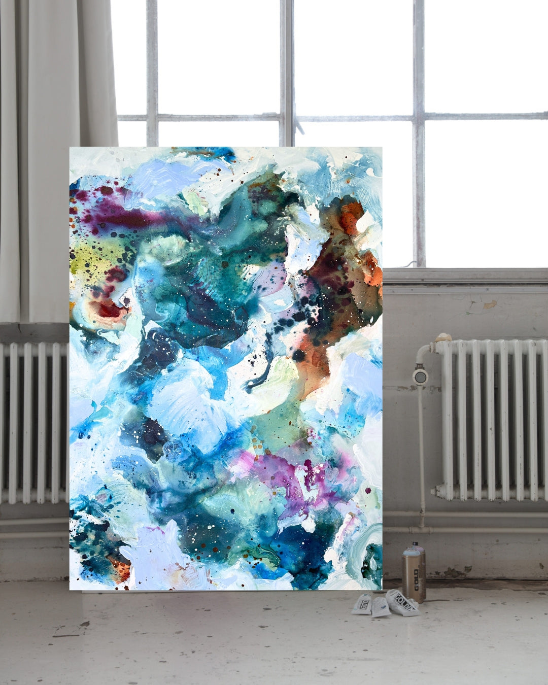 Soft #12 - 100x150 cm - in oak frame