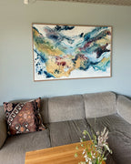 Soft #13 - 100x150 cm - i egetræsramme