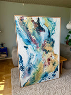 Soft #13 - 100x150 cm - i egetræsramme