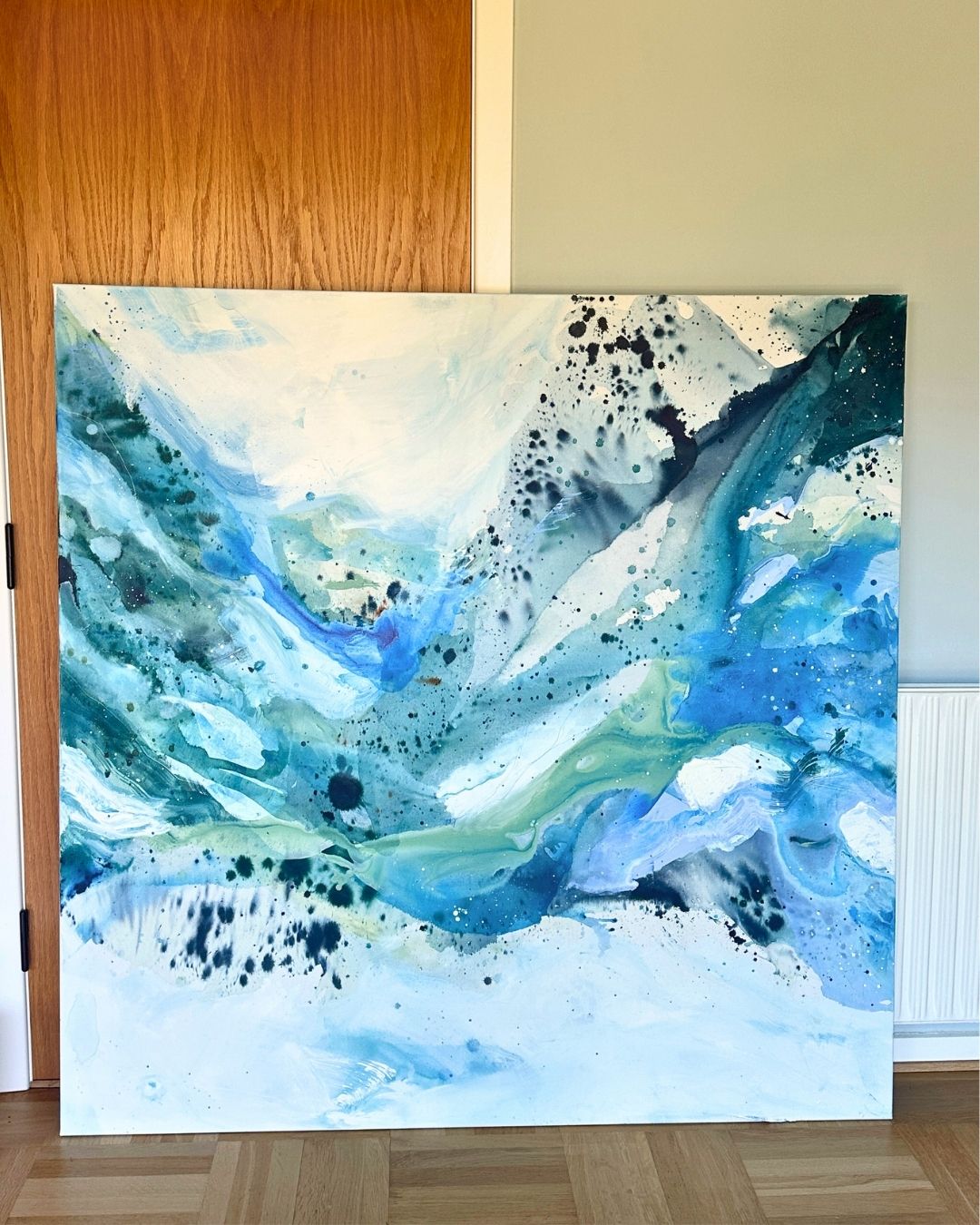Soft #9 - 150x150 cm - i egetræsramme
