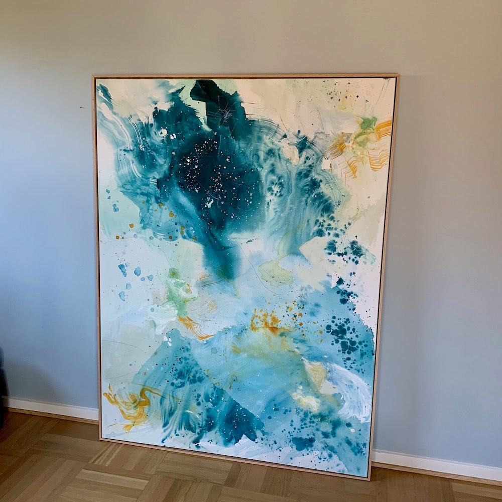 Fly - 120x150 cm - i egetræsramme
