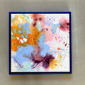 Colour scape #4 - 50x50 cm - blå ramme