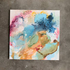 Abstraction #3 - 60x60 cm - m. egetræsramme