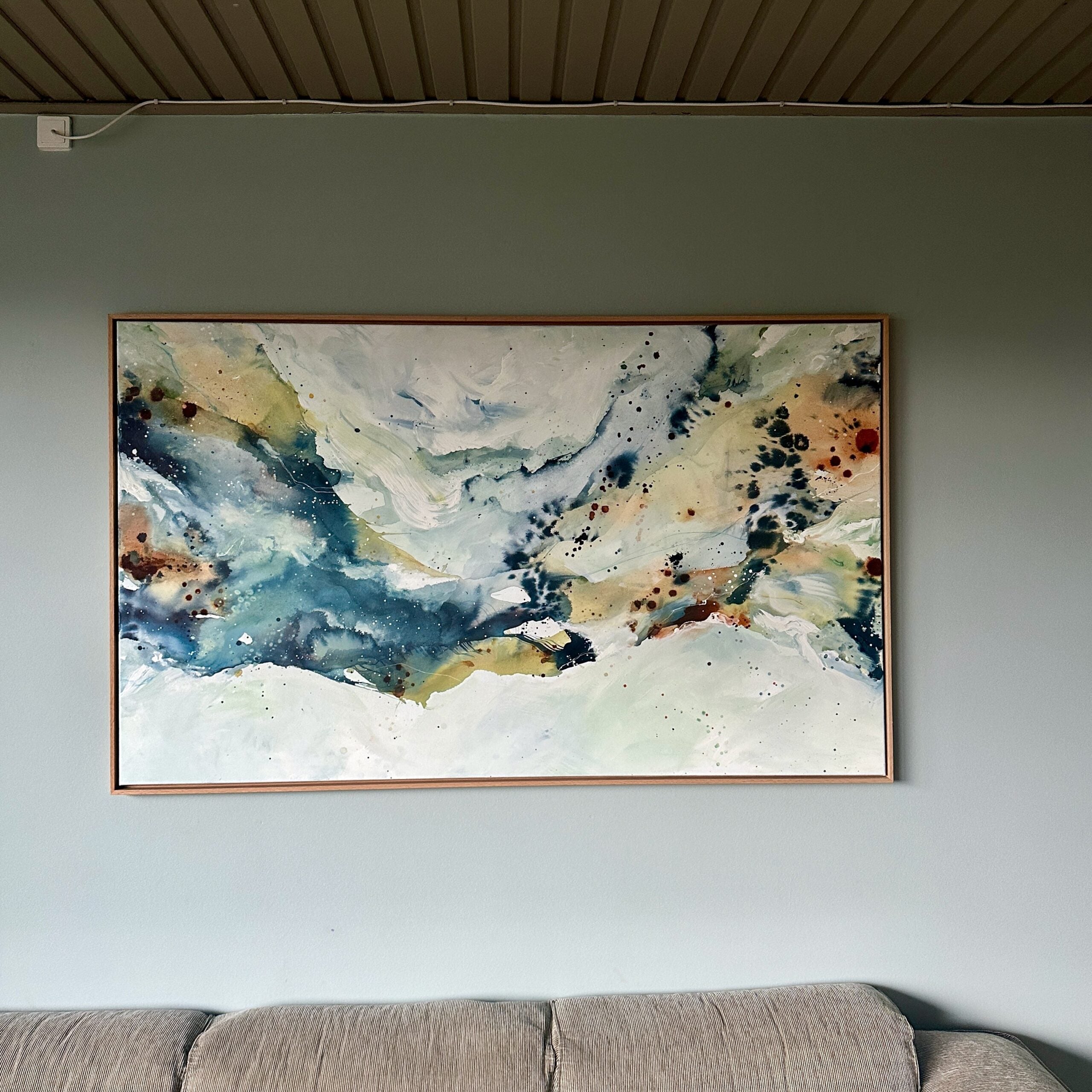 Soft #2 - 90x150 cm - i egetræsramme