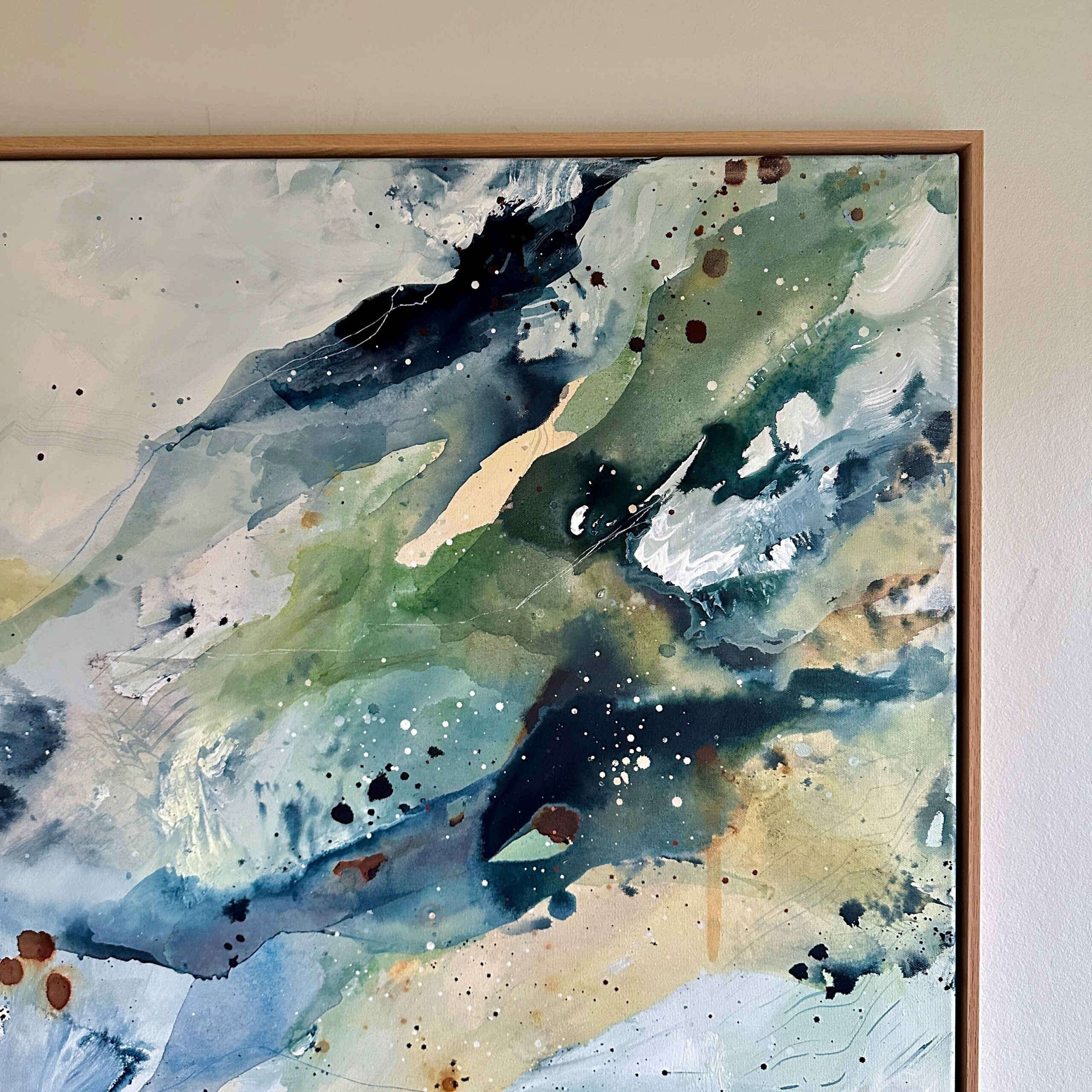 Soft #3 - 90x150 cm - i egetræsramme