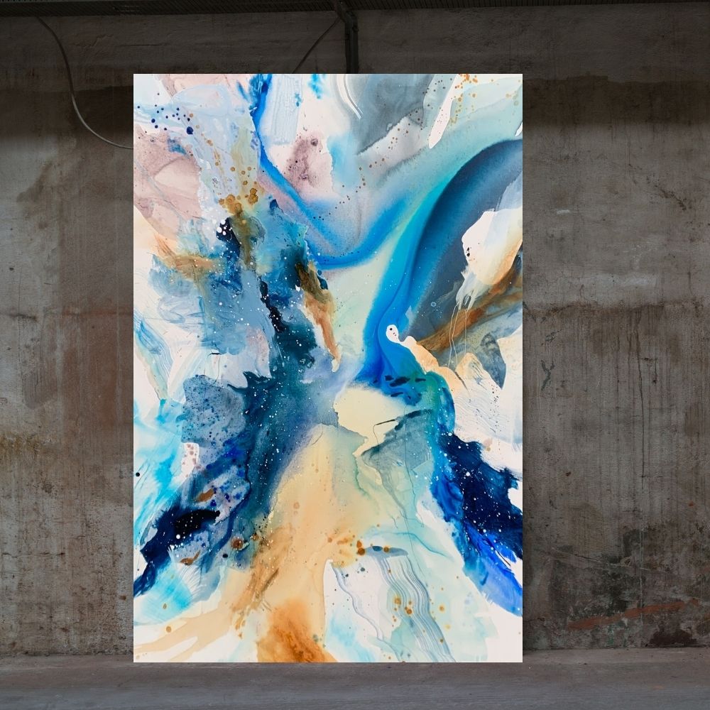 To the moon - 100x150 cm