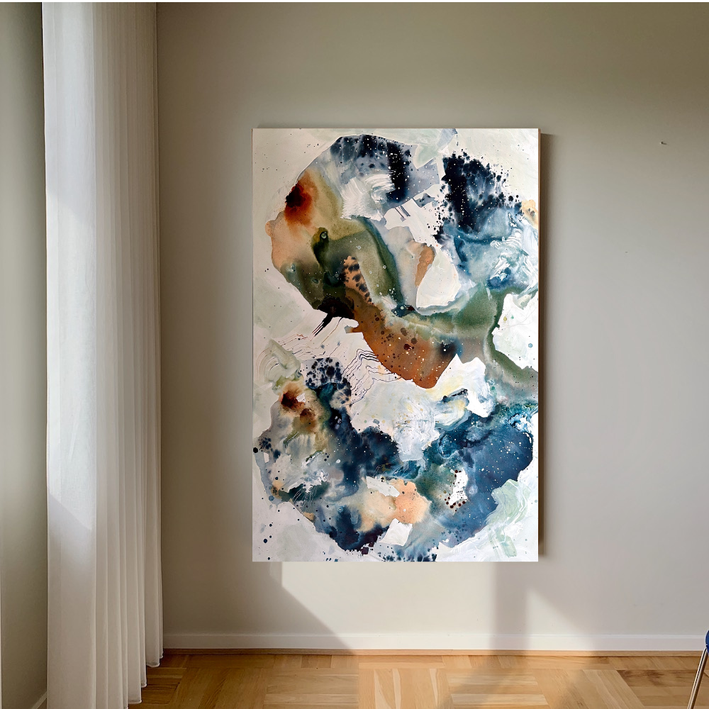 Soft #6 - 100x150 cm - i egetræsramme