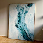 Soft #4 - 130x180 cm - i egetræsramme