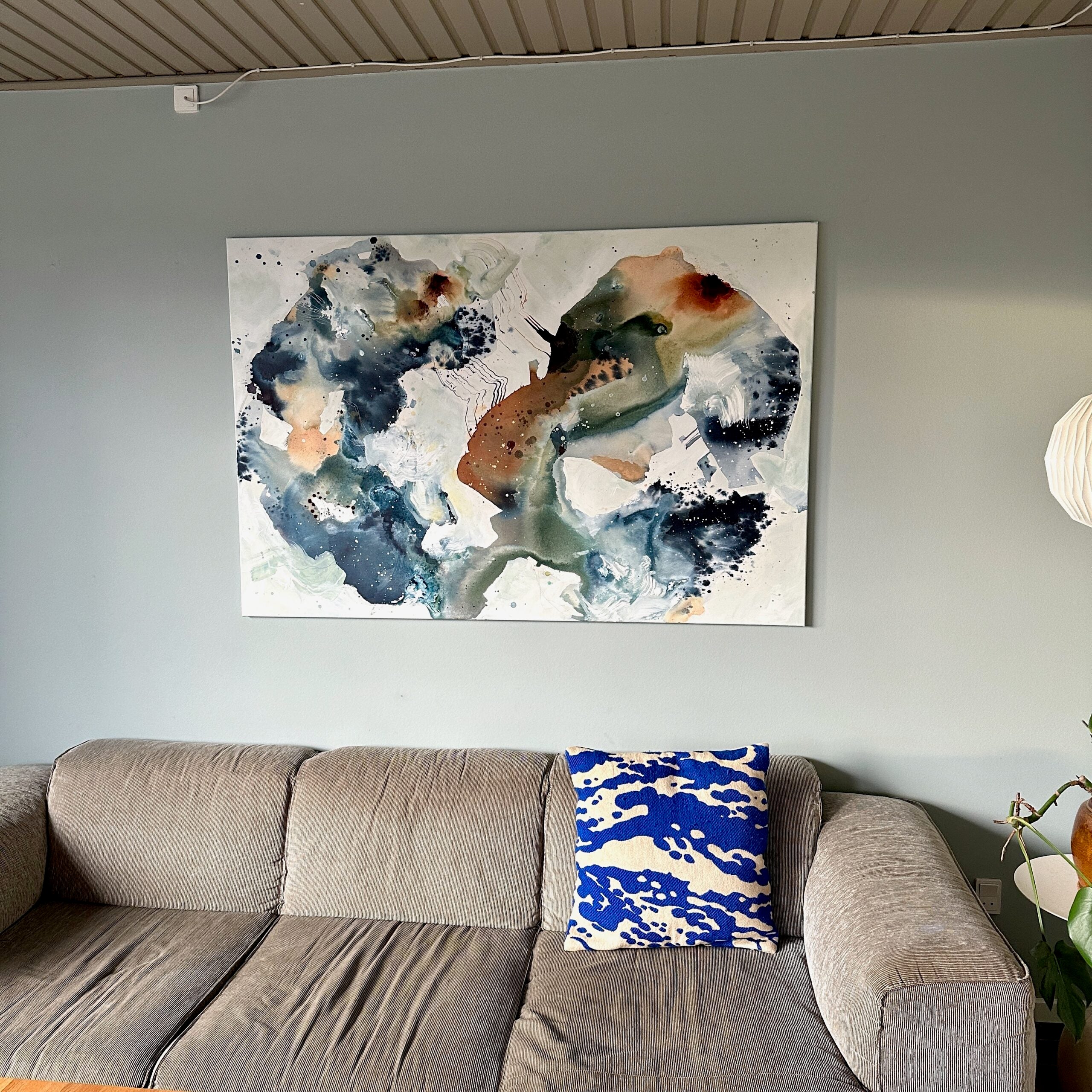 Soft #6 - 100x150 cm - i egetræsramme