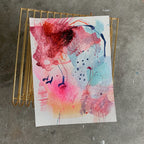 One for the team - papirmaleri - 32x24 cm