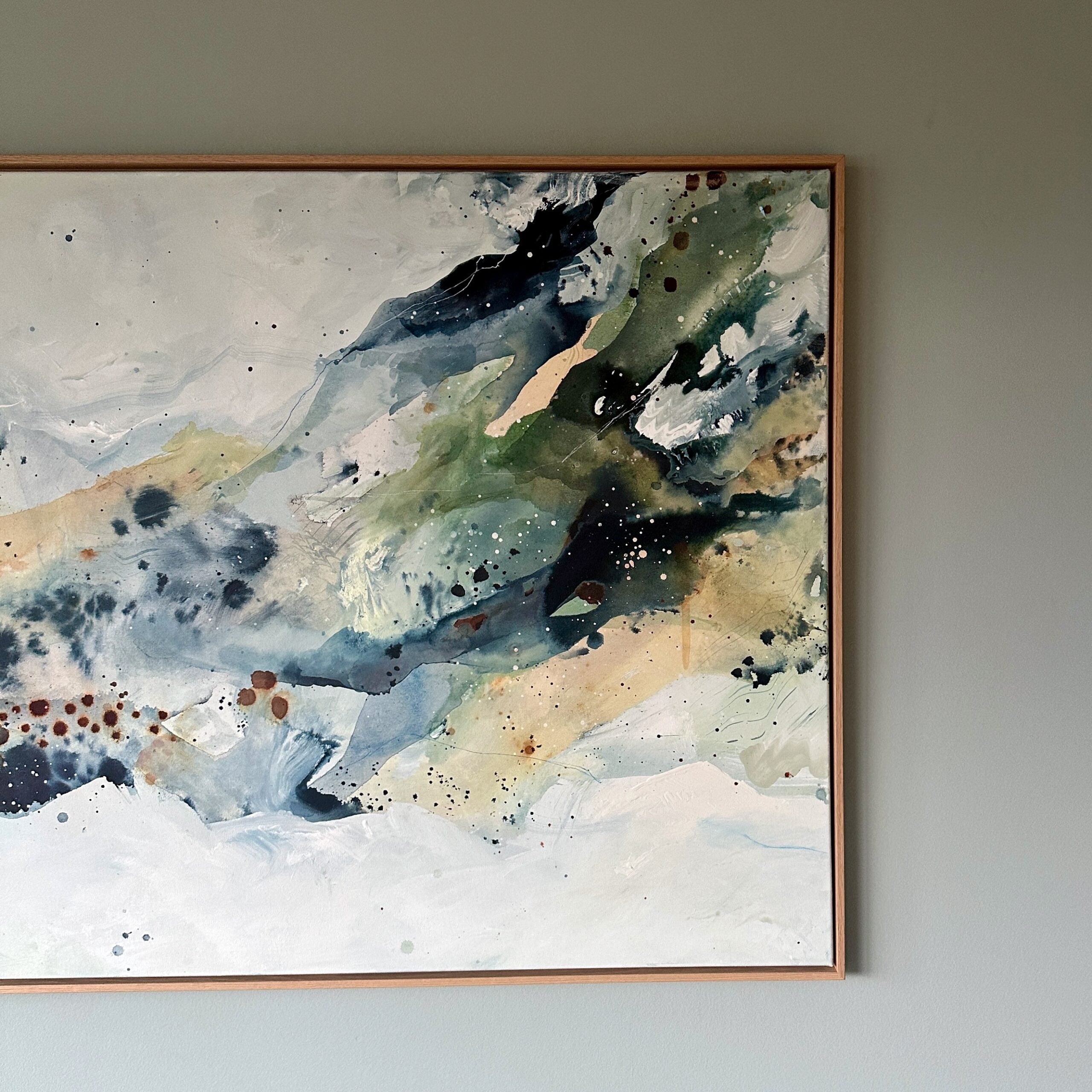 Soft #3 - 90x150 cm - i egetræsramme
