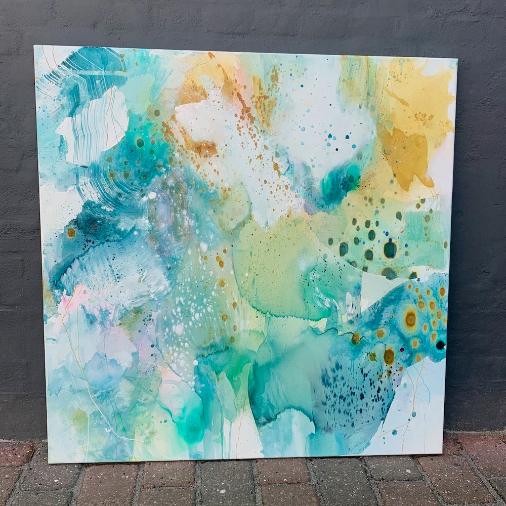 "Be gentle" - 100x100 cm