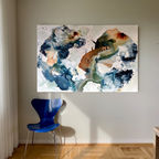 Soft #6 - 100x150 cm - i egetræsramme
