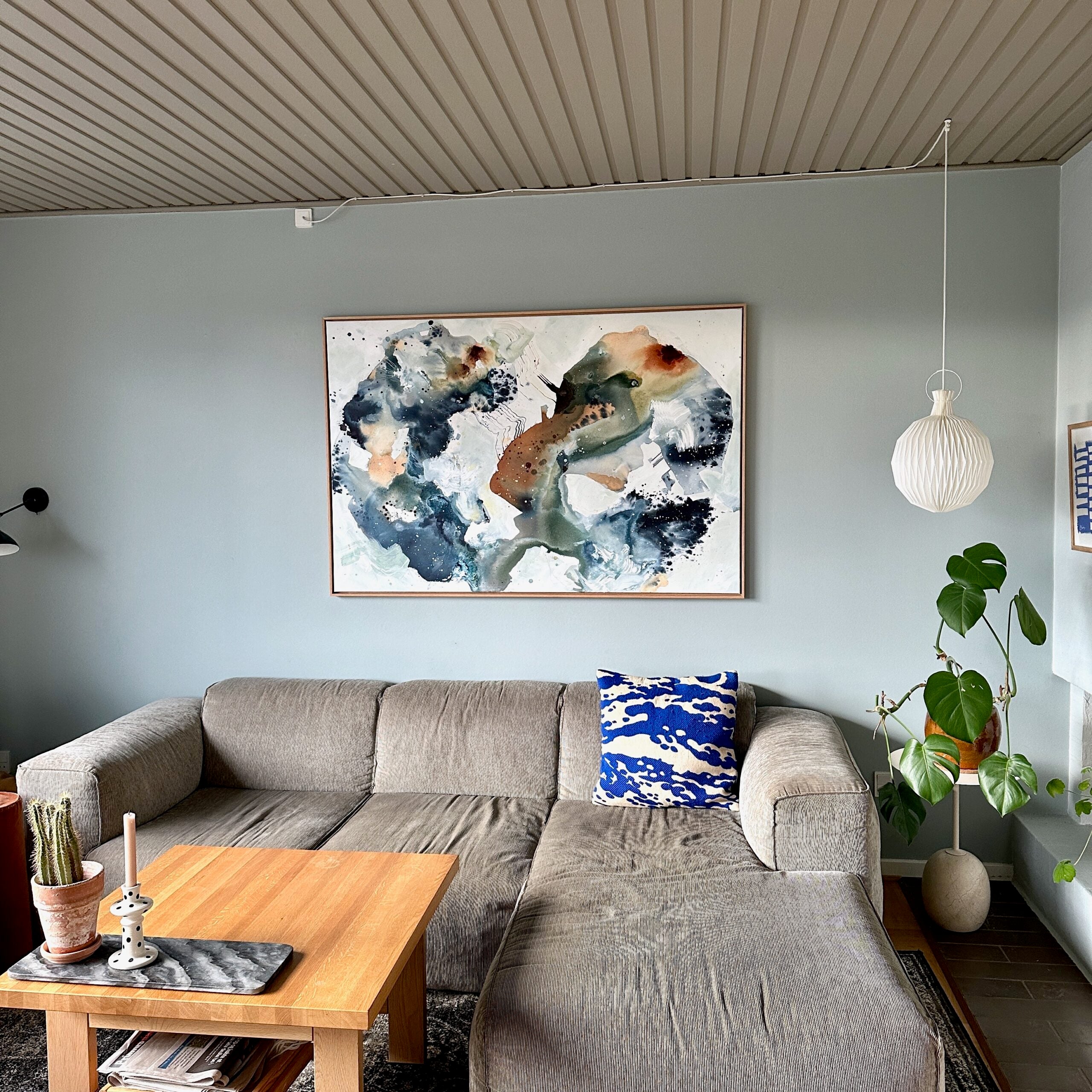 Soft #6 - 100x150 cm - i egetræsramme