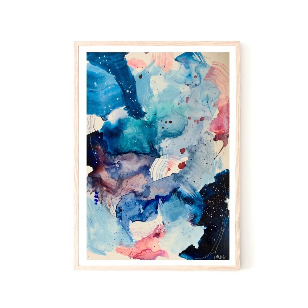 Give - Maleri på papir - A1 størrelse (59,4x84,1 cm)