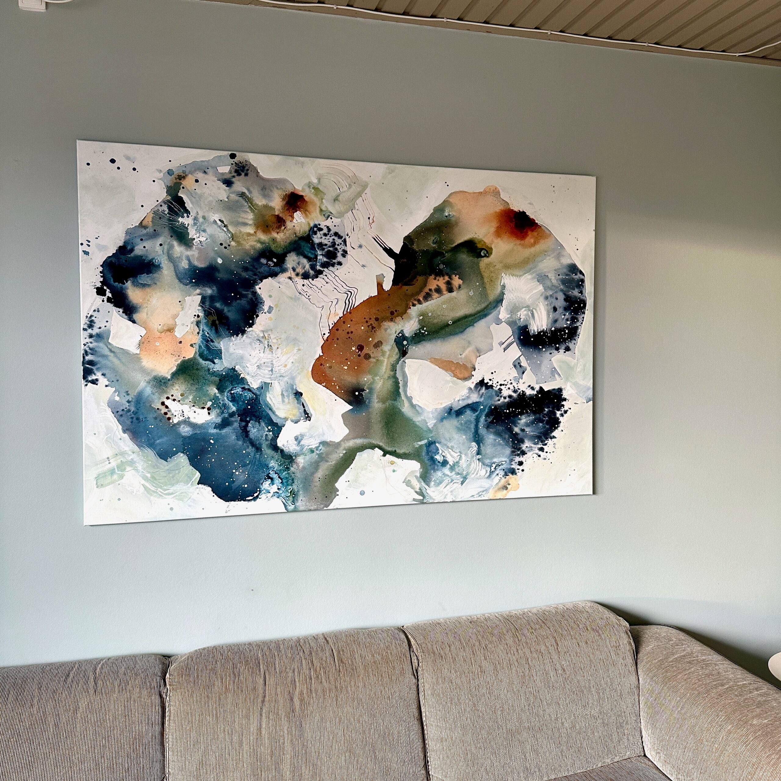 Soft #6 - 100x150 cm - i egetræsramme