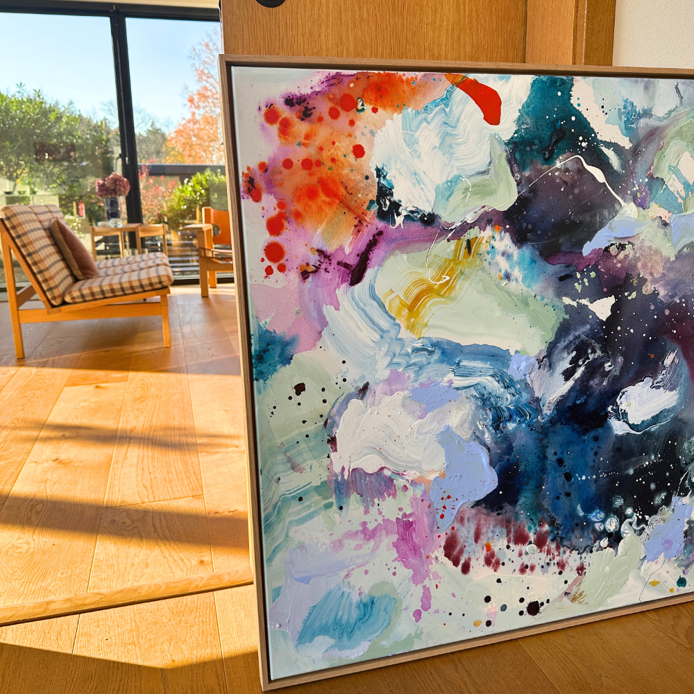 Panorama #3, i egetræs-ramme (90x120 cm)