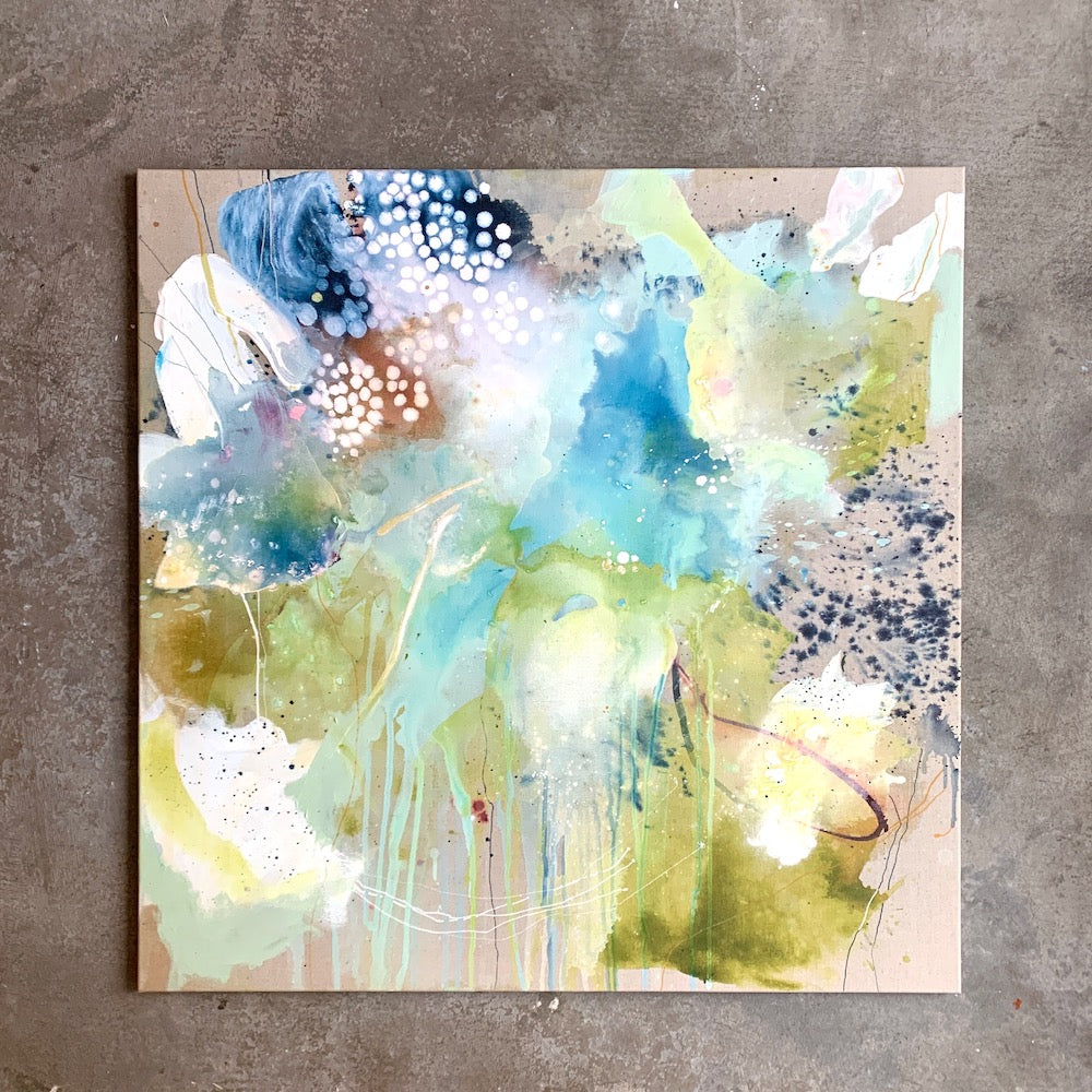 "Snowflake" - 100x100 cm