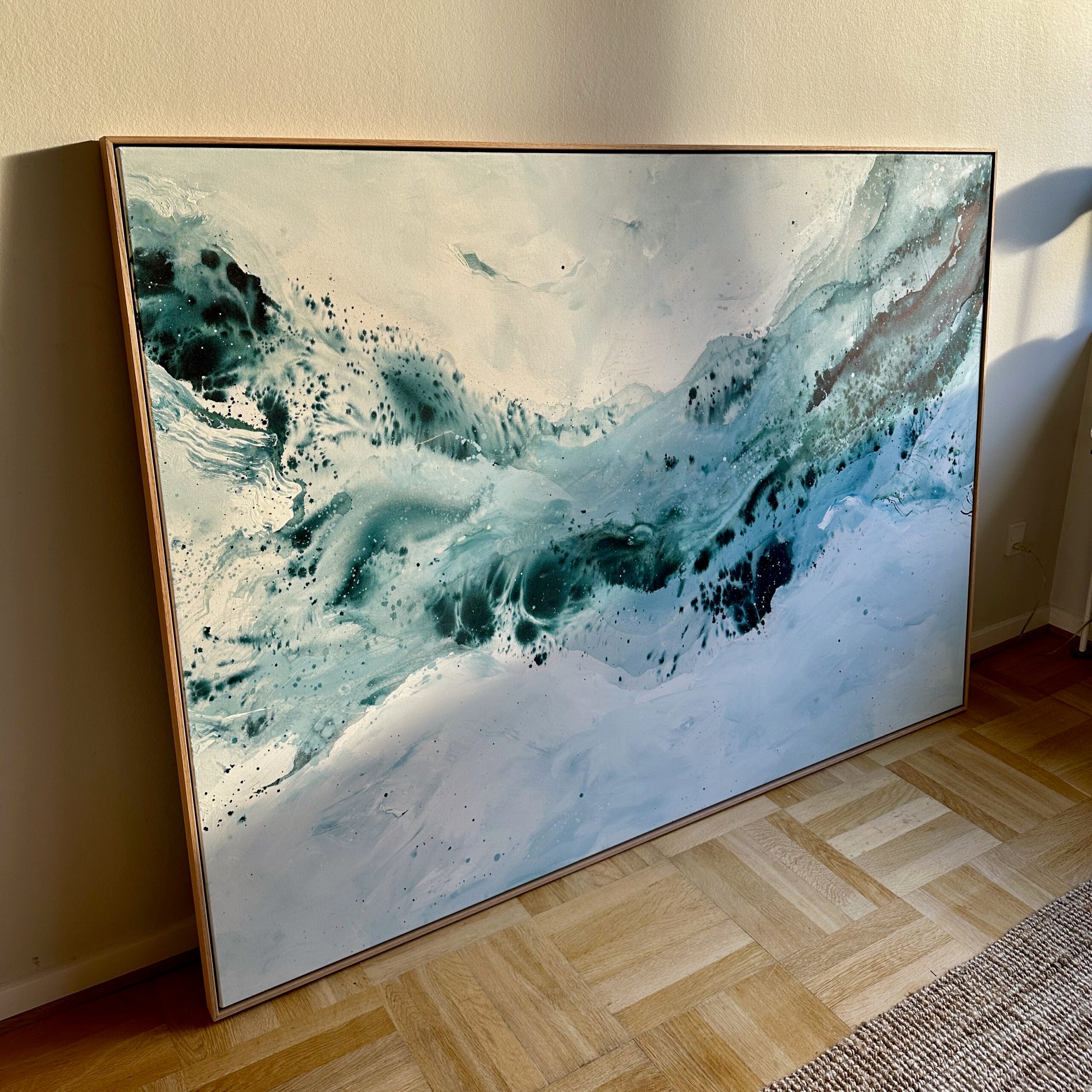 Soft #4 - 130x180 cm - i egetræsramme