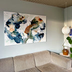 Soft #6 - 100x150 cm - i egetræsramme