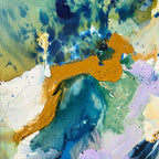 Panorama #1, i egetræsramme (140x140 cm)
