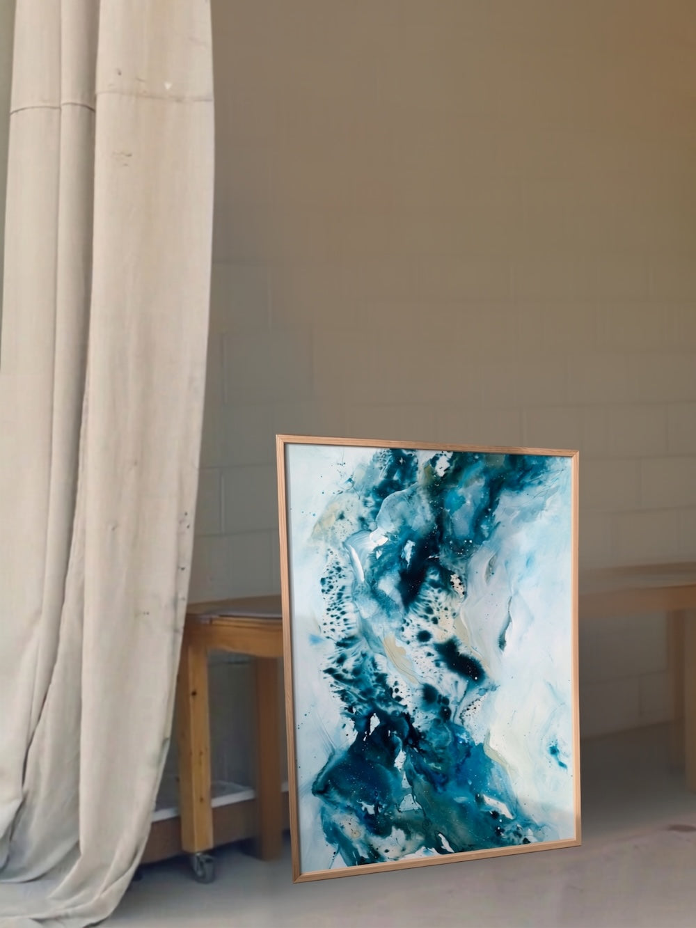 Abstract art poster by Mette Lindberg – modern artwork and art print