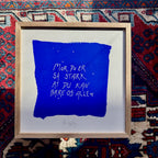 Mor du er så stærk... - originalt papirværk - 32 x 32 cm - egetræsramme/ART-glas