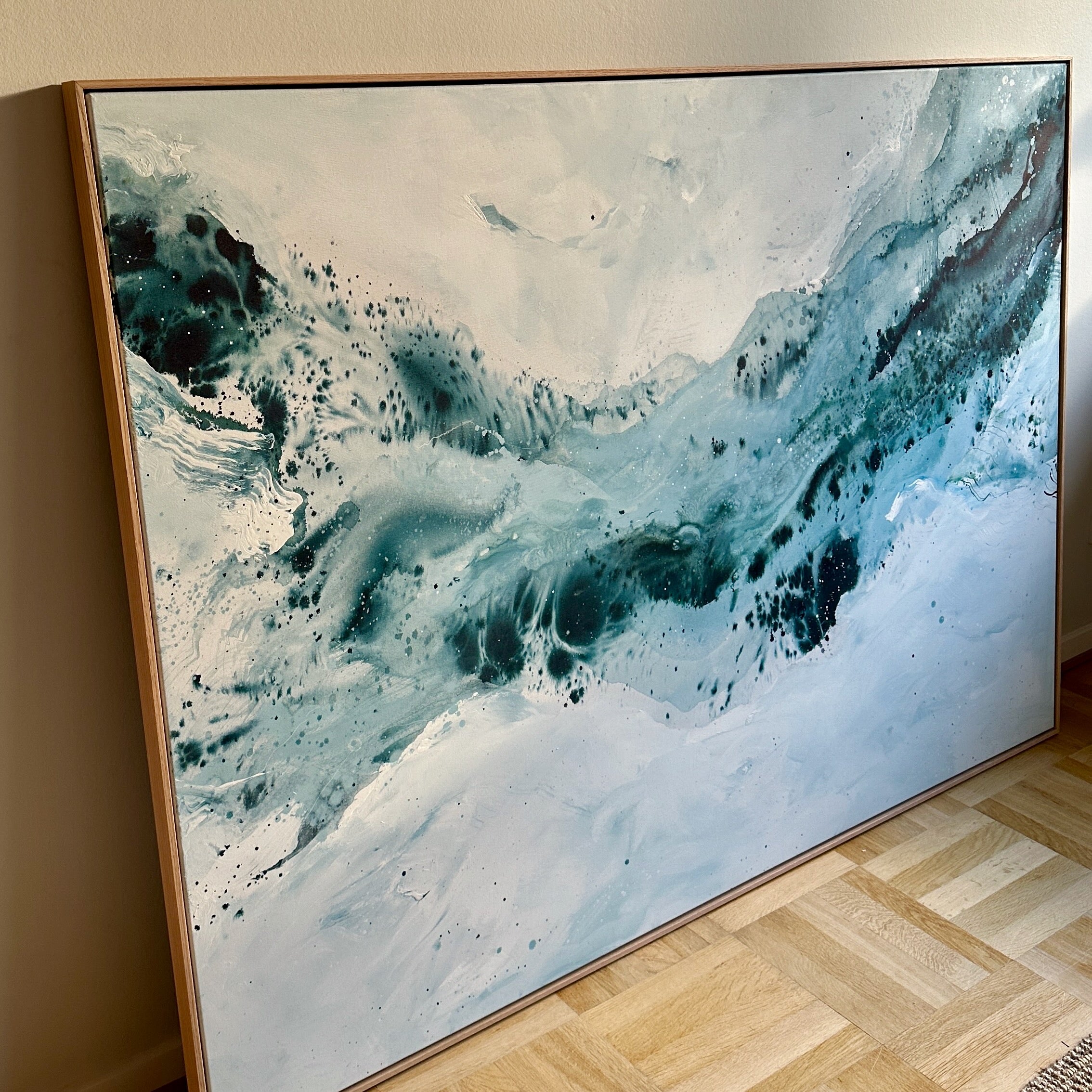 Soft #4 - 130x180 cm - i egetræsramme