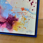 Colour scape #4 - 50x50 cm - blå ramme