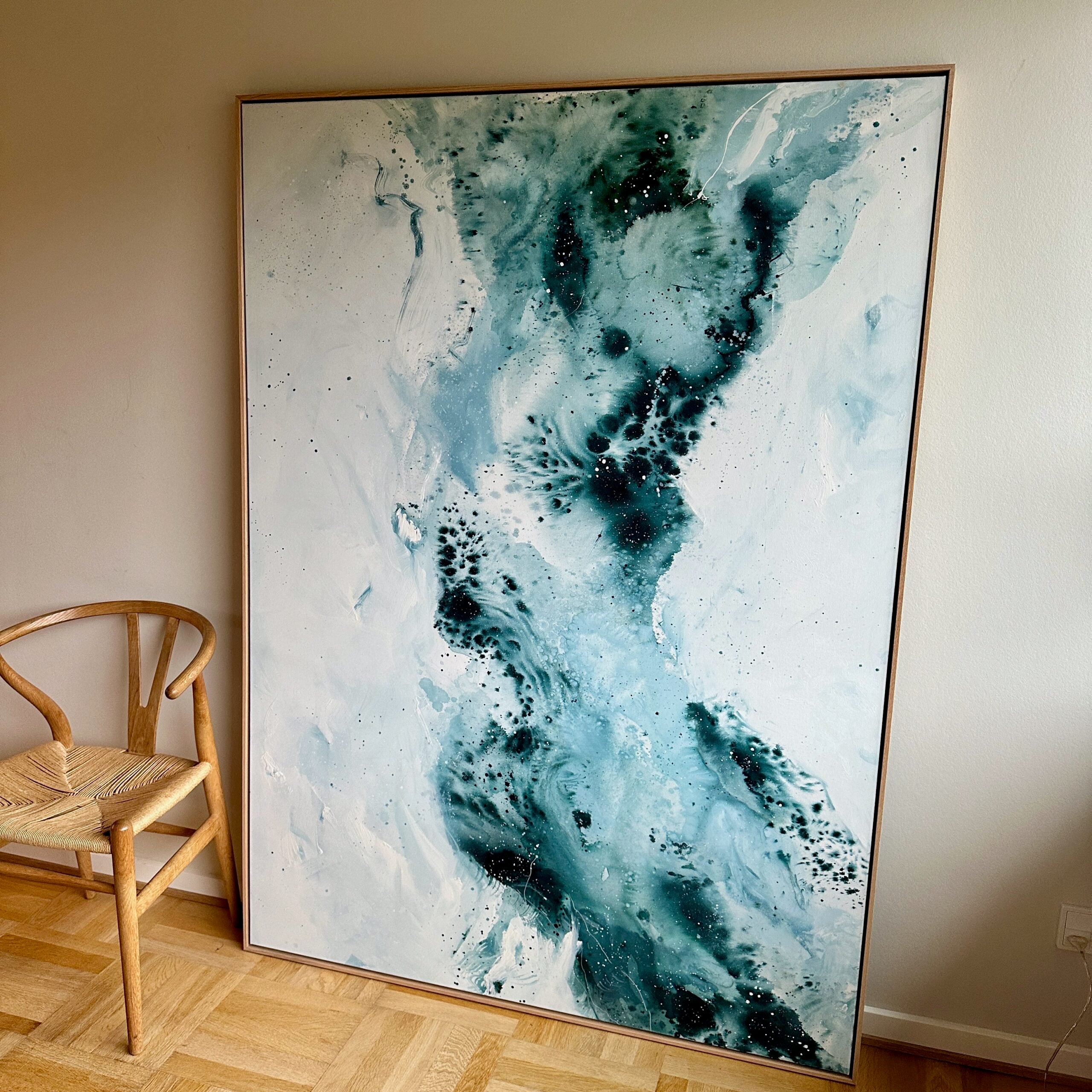 Soft #5 - 130x180 cm - i egetræsramme