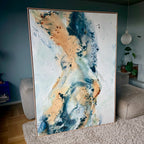 Soft #7 - 130x180 cm - i egetræsramme