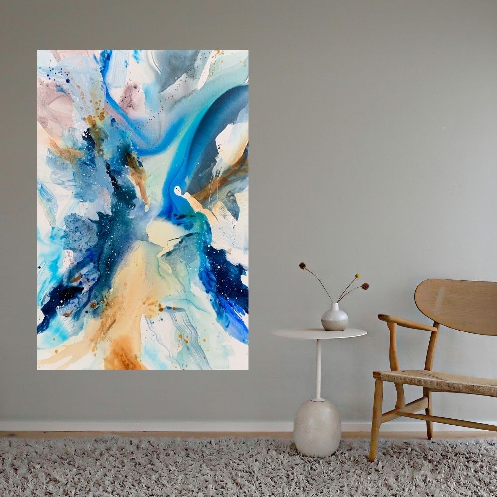 To the moon - 100x150 cm