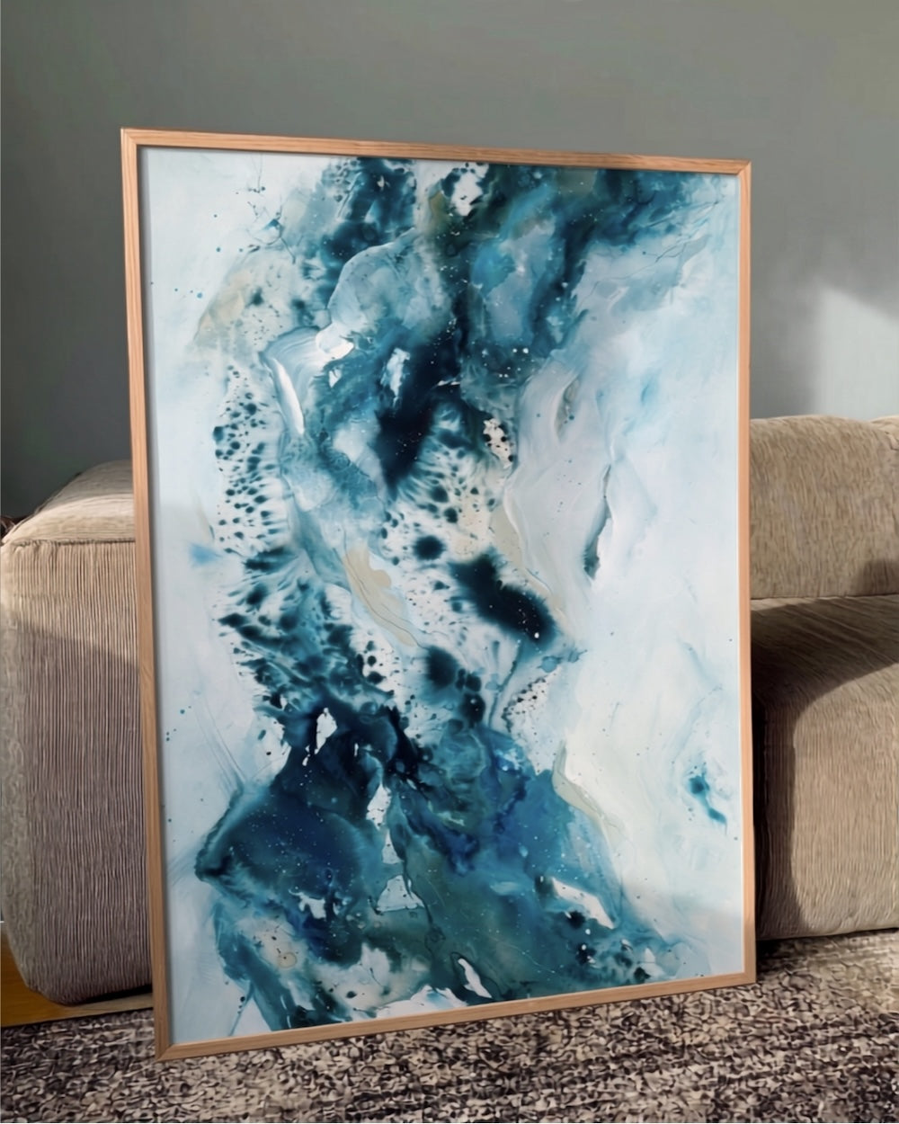 Abstract art study art poster – original abstract artwork by Mette Lindberg