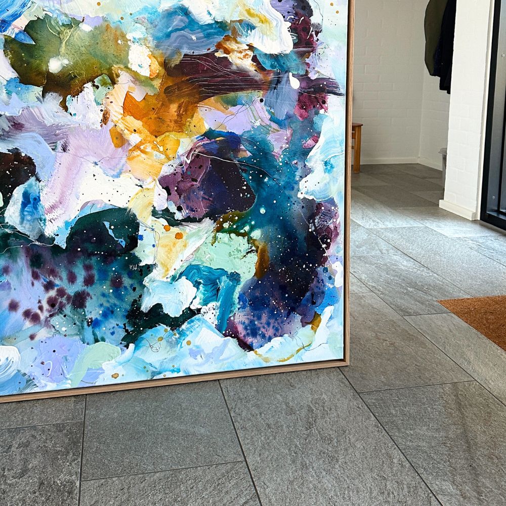 Panorama #4, i egetræs-ramme (90x120 cm)