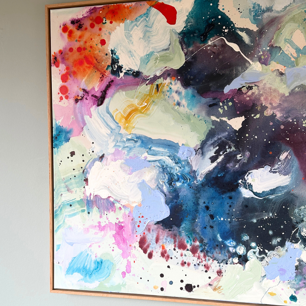 Panorama #3, i egetræs-ramme (90x120 cm)